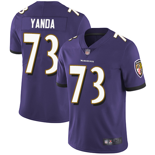 Baltimore Ravens Limited Purple Men Marshal Yanda Home Jersey NFL Football #73 Vapor Untouchable